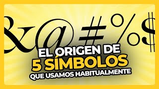 amp El ORIGEN de 5 SÍMBOLOS que usamos habitualmente • DATAZO [upl. by Zina]