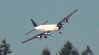 RC Everts Air Cargo DC6 Winter Flying and Engine Failure [upl. by Adnesor]