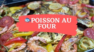 dorade royal au four  poisson au four avec légumes  recette de poisson 🐟 dorade royal [upl. by Kelda]