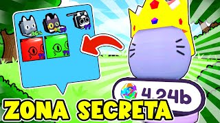 NUEVA ZONA SECRETA con MASCOTAS HUGE en PET SIMULATOR X  Roblox [upl. by Nonnerb944]