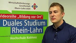 Bildung vor Ort Hochschule Koblenz Duales Studium  Felix Kunkel [upl. by Cutter413]