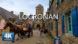 4K🏡Locronan Most Beautiful Village Walking Tour 2023 France  HDR 60fps [upl. by Lambertson]