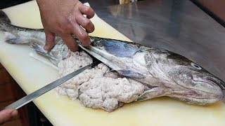 Japanese Street Food  FISH SPERM Cod Fish Seafood Okinawa Japan [upl. by Yrehcaz791]