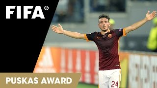 Alessandro Florenzi goal  FIFA Puskas Award 2015 Nominee [upl. by Hemphill]