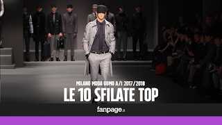 Milano Moda Uomo le 10 sfilate top AutunnoInverno 1718 [upl. by Alwin]