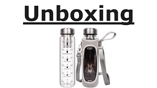 SHBRIFA 1L Teeflasche mit Sieb to go 1 liter Trinkflasche Unboxing Video [upl. by Ecnatsnoc]