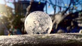 frozen bubbles in calgary [upl. by Ecirtam]