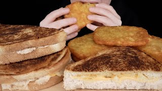 ASMR Tuna Sandwiches amp Hash Browns Mukbang  Eating Sounds [upl. by Siegel]