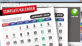 Membuat Kalender 2019 di CorelDraw [upl. by Aneele82]