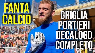 🧤 Griglia Portieri 2425 la scelta dei portieri è fondamentale al fantacalcio vi lascio decalogo [upl. by Charlene96]