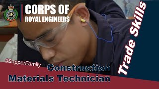 Corps of Royal Engineers  Construction Materials Technician [upl. by Susejedesoj]