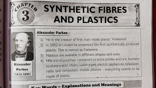 3SYNTHETIC FIBRES AND PLASTICS lesson question and answers full video [upl. by Haropizt]