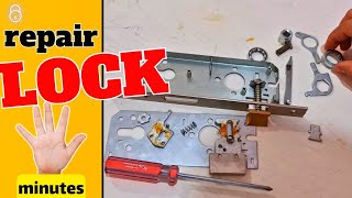 repair and mortise lock just in 5 minutes install door lock switch [upl. by Nelyt]