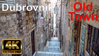 Dubrovnik Croatia 🇭🇷 4K Old Town Walking Tour [upl. by Keeton]