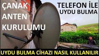 Uydu çanak anten kurulumu ayarlama  Cep telefonundan uydu bulma ayarlama  Uydu sinyal bulucu [upl. by Atiran]