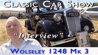 Classic Police Car WOLSELEY 1248 Mk111  plus INTERVIEW with driver [upl. by Fabi272]