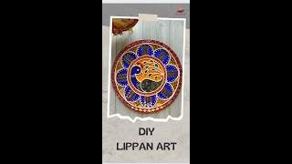 Peacock Lippan Art Wall Decor 😇 shorts lippanart lippanmirrorart [upl. by Maxey]