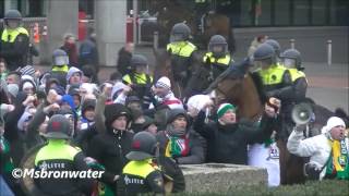 ajax legia warschau 10 UEFA Europa League vechtpartij fcden haag amp ajax supporters [upl. by Evangelin]