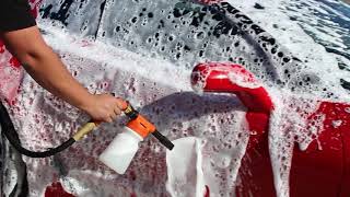 Corvette  Garden Hose Foam Cannon  Proje Car Care Products [upl. by Adama]