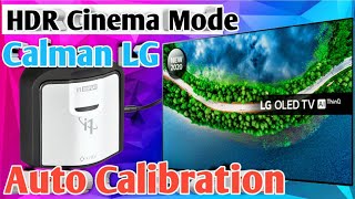 Auto calibration of HDR Cinema Mode on my 2020 LG CX GX 4K OLED with the i1 Display Pro amp Calman LG [upl. by Assiluy]