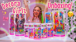 UNBOXING THE NEW DECORA GIRLZ SURPRISE FASHION DOLLS🥳🌈✨⁉️  Rhia Official♡ [upl. by Anerahs664]