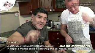 DIEGO MARADONA «A Napoli si mangia come in nessuna parte del mondo» [upl. by Bandler]