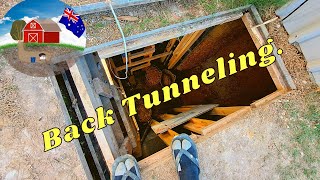 Digging the Backyard Bunker Ep16 secrettunnel bunker diy prepper [upl. by O'Doneven819]