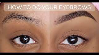 HOW TO QUICK AND EASY EYEBROW TUTORIAL  BEGINNER FRIENDLY  UPDATED BROW ROUTINE [upl. by Dobrinsky]