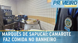 Camarote de Sapucaí é flagrado preparando comida no banheiro  Primeiro Impacto 120224 [upl. by Jews]