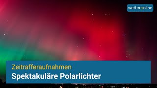 Spektakuläre Polarlichter im Zeitraffer ✨ [upl. by Ardnohs]