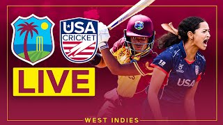 🔴 LIVE  West Indies v USA  U19s Women  1st T20 [upl. by Lemrahc941]