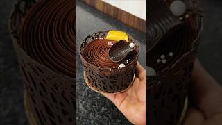 Chocolate truffle mini cake😲 decoration ideas minicake shorts ytshorts viralvideo trendingcake [upl. by Celka]