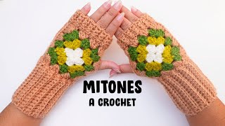 🌈Mitones  Guantes Tejidos a Crochet para Adultos  GRANNY BASICO  crochet gloves  luvas de crochê [upl. by Nitsuj]