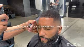 How to Use NHance Hair Fiber Hold Spray  The Rich Barber [upl. by Vasileior547]