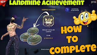 How To Complete Landmine Achievement In 112 Minute ❓️Free Fire Achievement Mission [upl. by Idac]