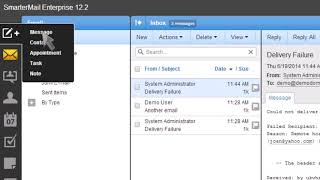 SmarterMail How to Send Email Messages [upl. by Irrahs]