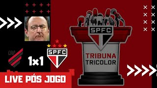 Live pós jogo Athletico Pr 1x1 SPFC [upl. by Braswell]