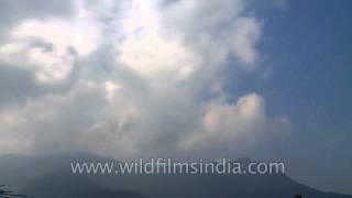 Kohima clouds in time lapse over the Catholic Cathedral [upl. by Trela]