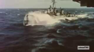 Refueling operation in heavy seas  1962 [upl. by Kemppe]