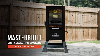 Masterbuilt Digital Electric Smokers  30 inch amp 40 inch  With Window and Legs [upl. by Aita802]