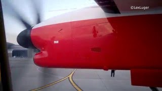 Взліт літака Bombardier DHC8Q400 Austrian Airlinesз Аеропорту Львів Lviv International Airport [upl. by Tongue61]