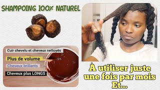 🇨🇮80• DYI SHAMPOING 100 NATUREL REETHA 👉🏾 VOLUME CHEVEUX  Cuir chevelu sain  Valèh Té [upl. by Horan]