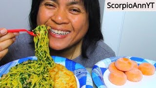 ASMR Eating Orange Mochi Ice Cream and Vegan Chow Mein and Dreaming Van life Tiny House [upl. by Bloxberg613]