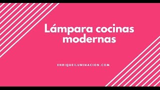 Lampara techo LED cocinas MODERNAS y barras de Bar [upl. by Noni]