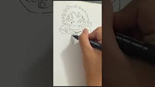 Monkey D Luffy ASMR Drawing fanarts [upl. by Nolahc508]