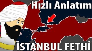 1453 İstanbulun Fethi  Harita Üzerinde Hızlı Anlatım [upl. by Schick]