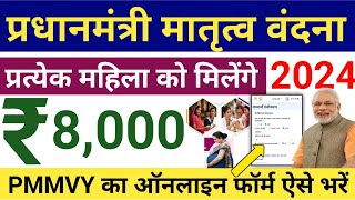 Pradhan Mantri Matru Vandana Yojana 2024  पीएम मातृत्व वंदना योजना का फॉर्म ऐसे भरे  PMMVY 2024 [upl. by Roderica]