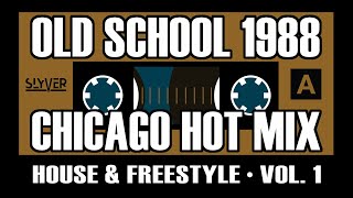 Old School House amp Freestyle Chicago DJ Mix — 1988 Hot Mix Rewind 1 Side A [upl. by Sutphin]