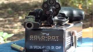 Speer Gold Dot 38 special P 135gr Ballistic Gel Test [upl. by Idnyc]