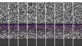 Simulation of plane waves propagating in different realizations of a randomly generated polycrystal [upl. by Nairoc485]